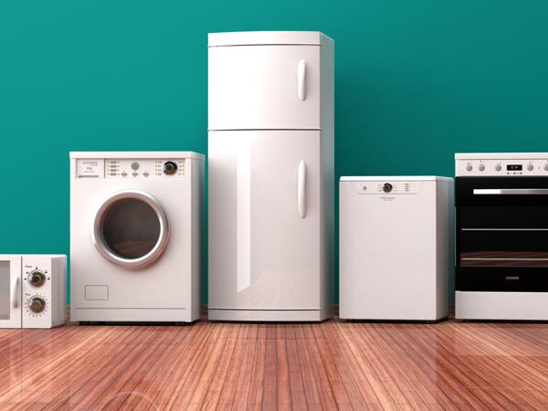 White kitchen appliances