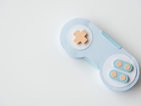 Fake Paper Craft Game Controller